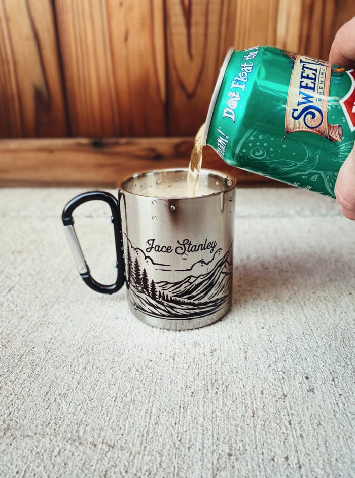 father's day food gifts - custom camping mug